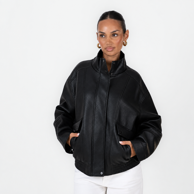 Marta | Chaqueta bomber efecto piel