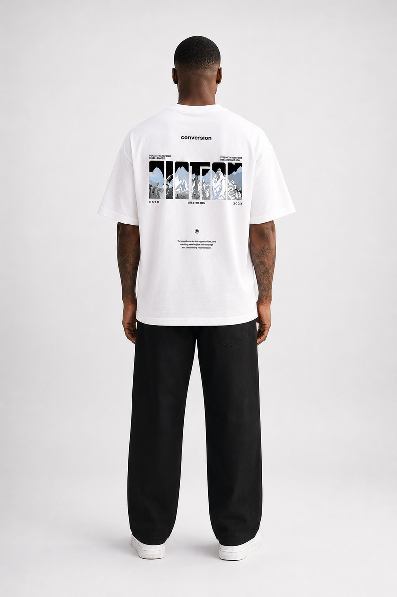 Raúl | Camiseta oversize con estampado en la espalda