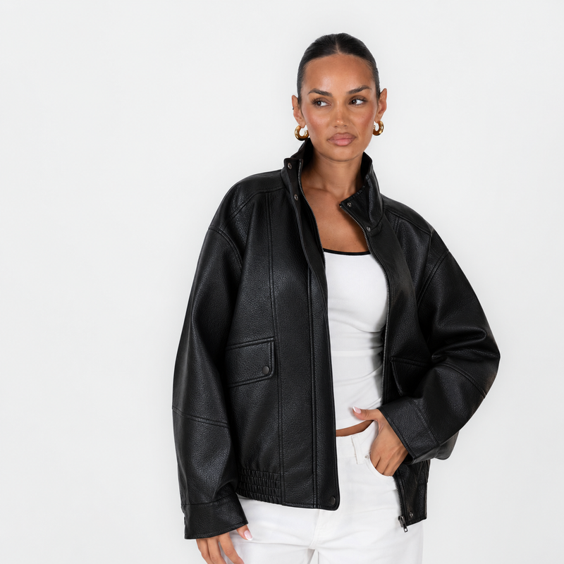 Marta | Chaqueta bomber efecto piel