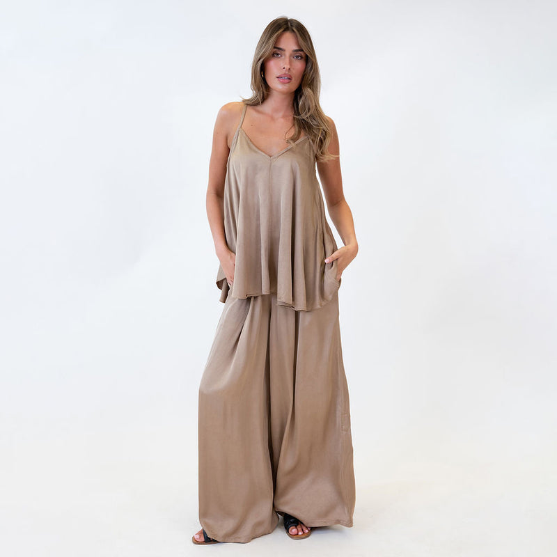 Clara | Top satinado