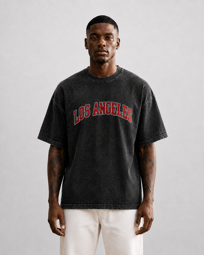 Los Ángeles | Camiseta efecto lavado