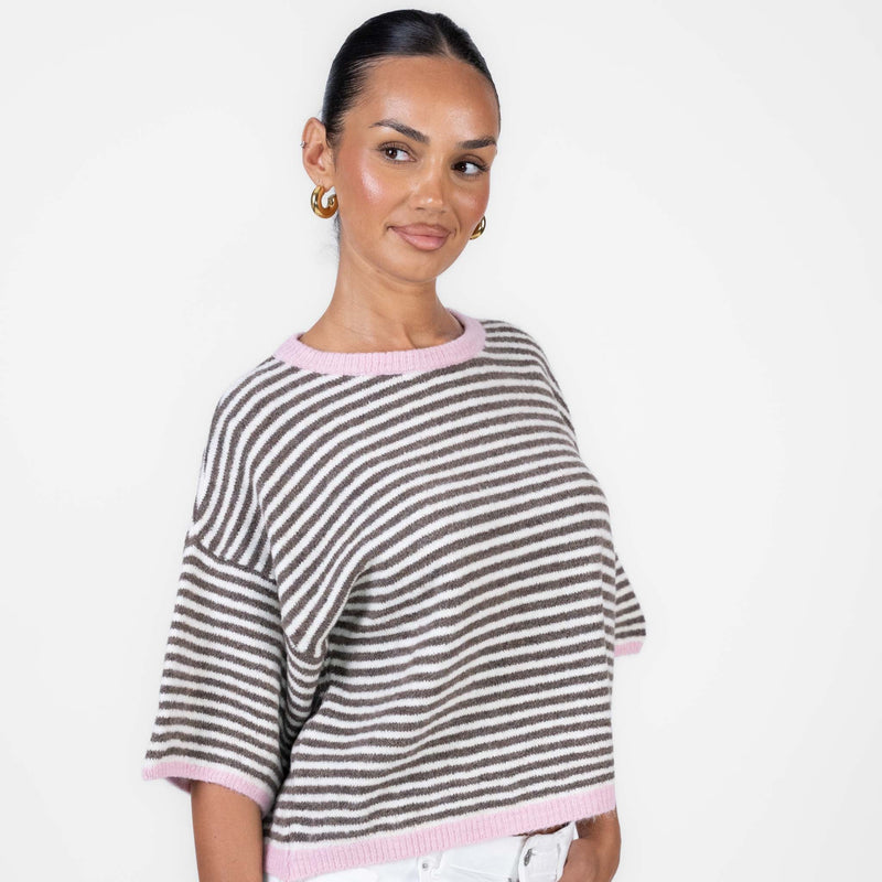 Ángela | Camiseta oversize de rayas