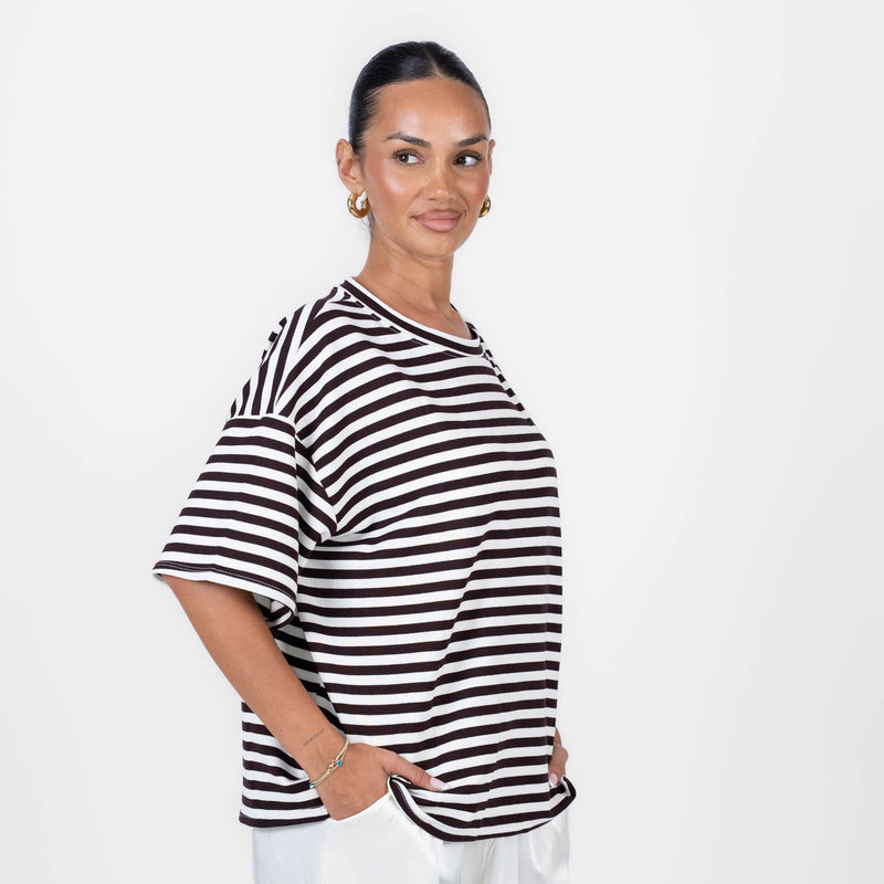 Paula | Camiseta oversize con corazón abierto