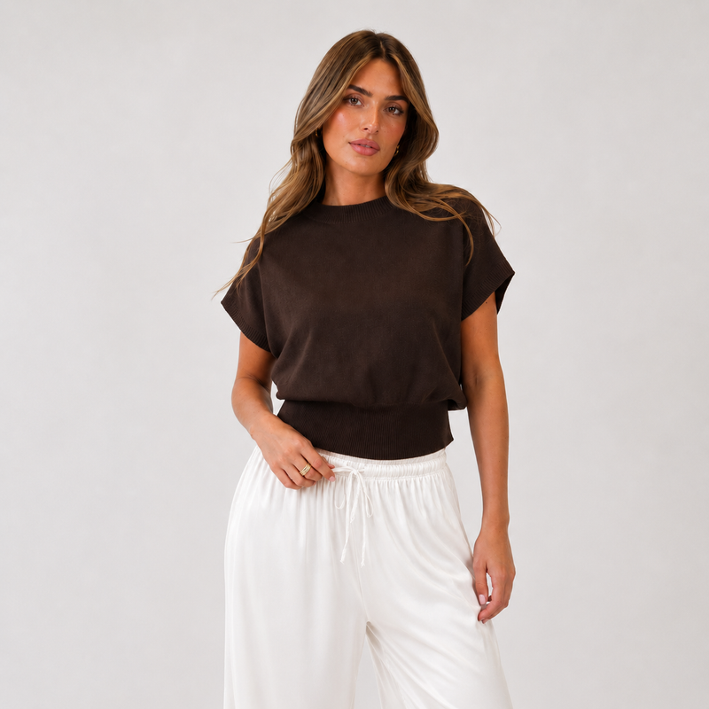 Alejandra | Top de punto boxy