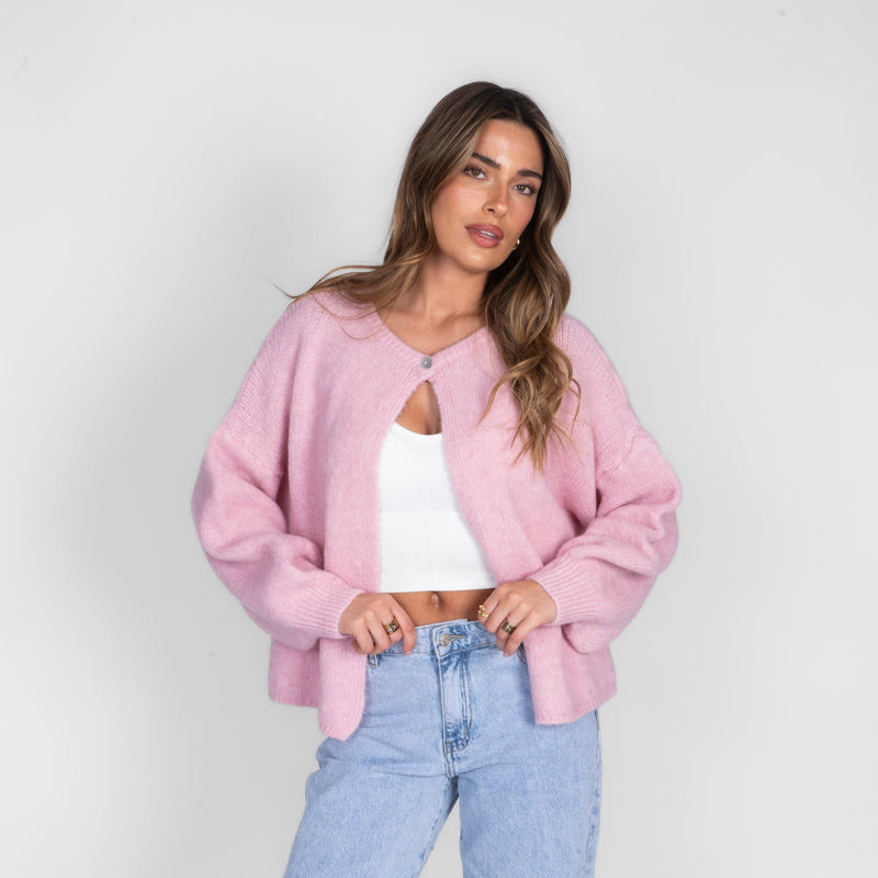 Leonor | Cárdigan minimalista de un botón