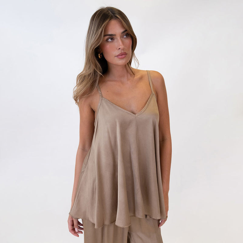 Clara | Top satinado
