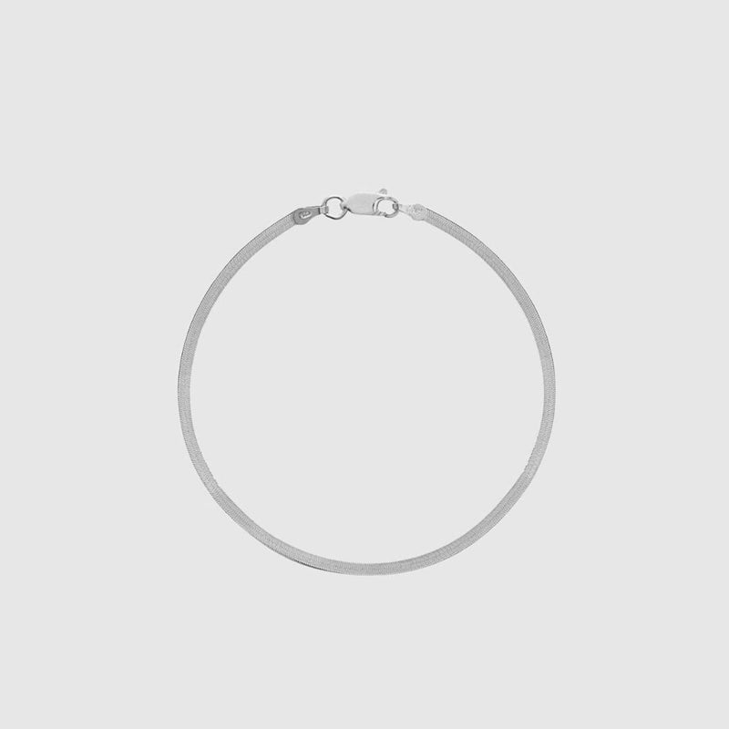 Jade | Pulsera de cadena serpiente plana