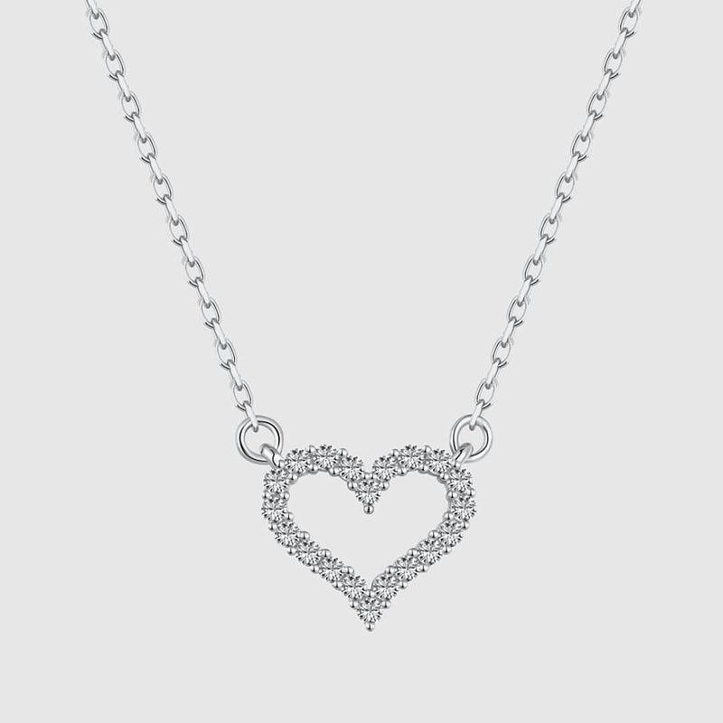 Mabel | Collar corazón de pedrería