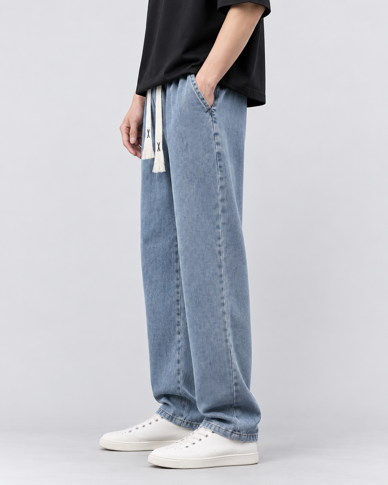Pantalón vaquero flex Azul - lateral