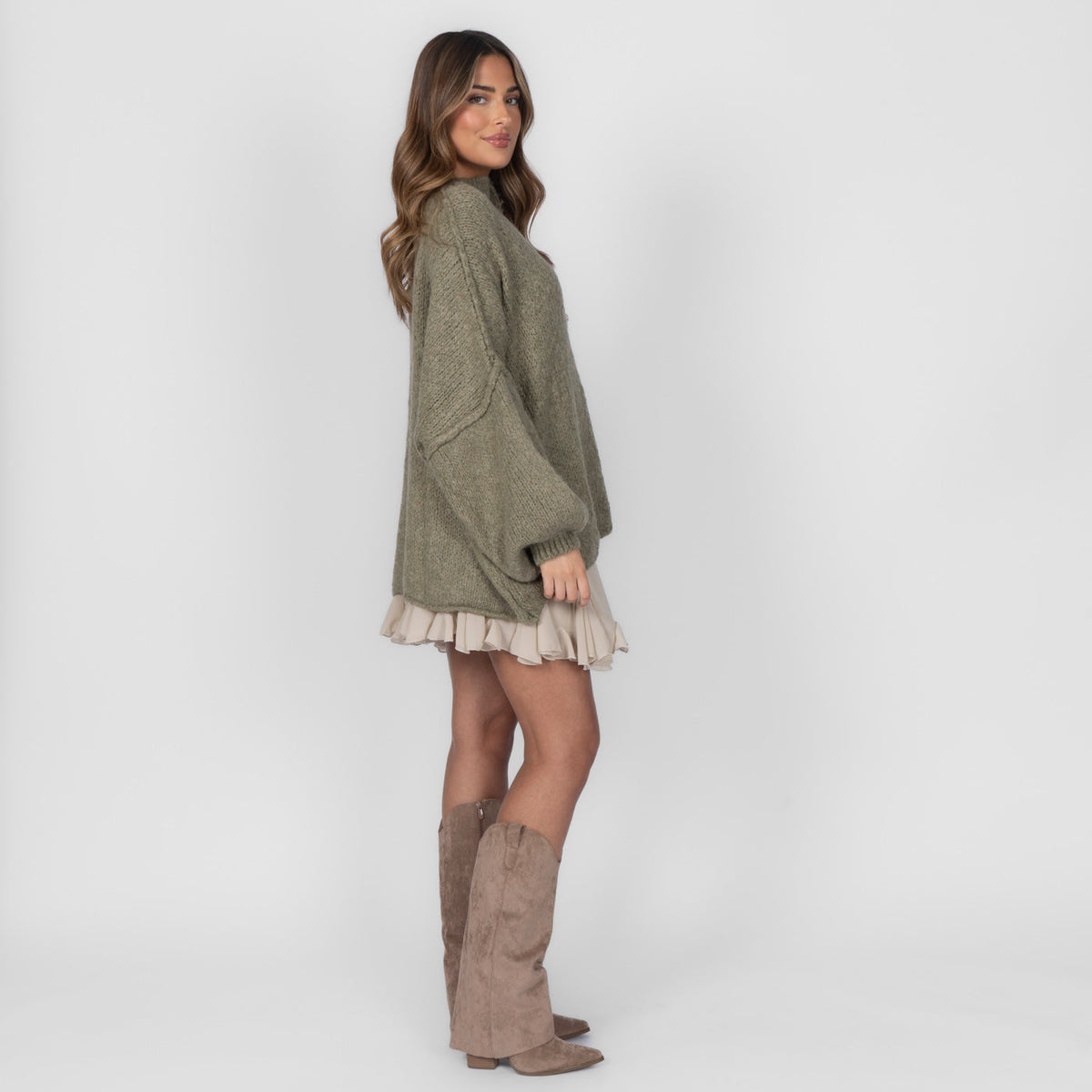 Erika | Cárdigan oversize con botones dorados