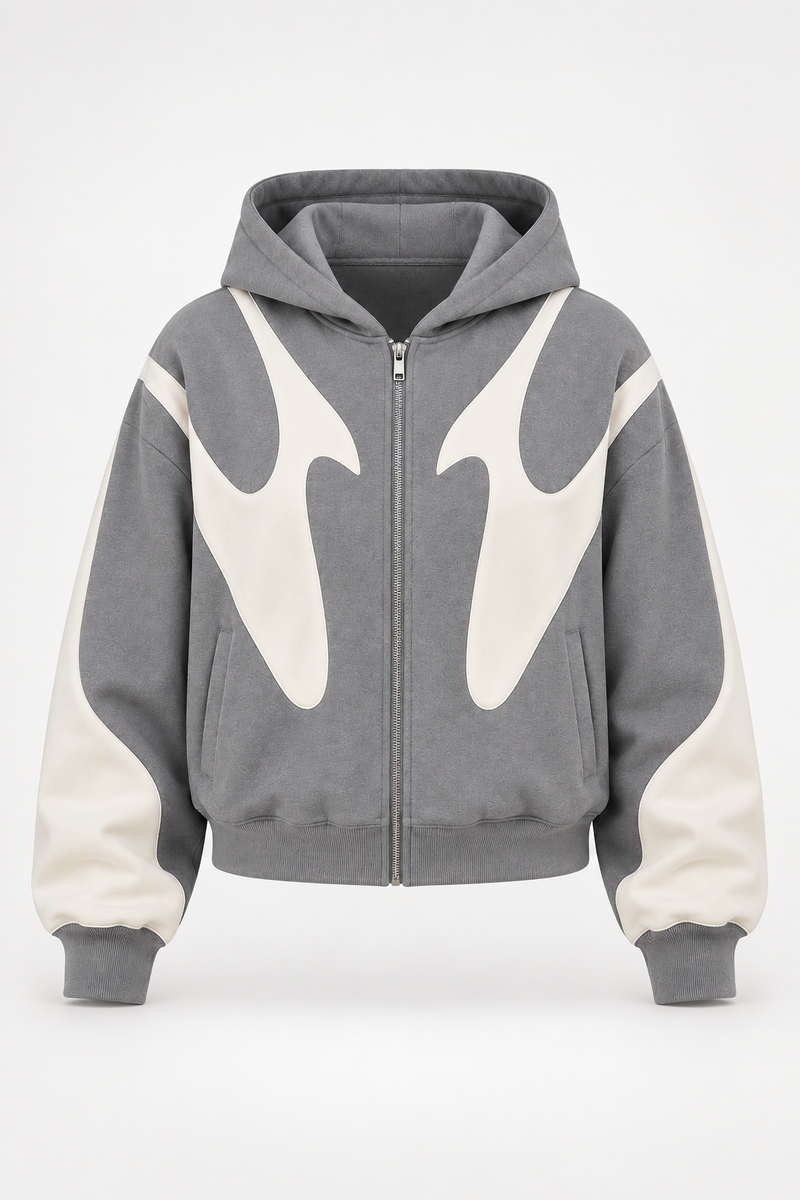 Perla | Sudadera con capucha y cremallera