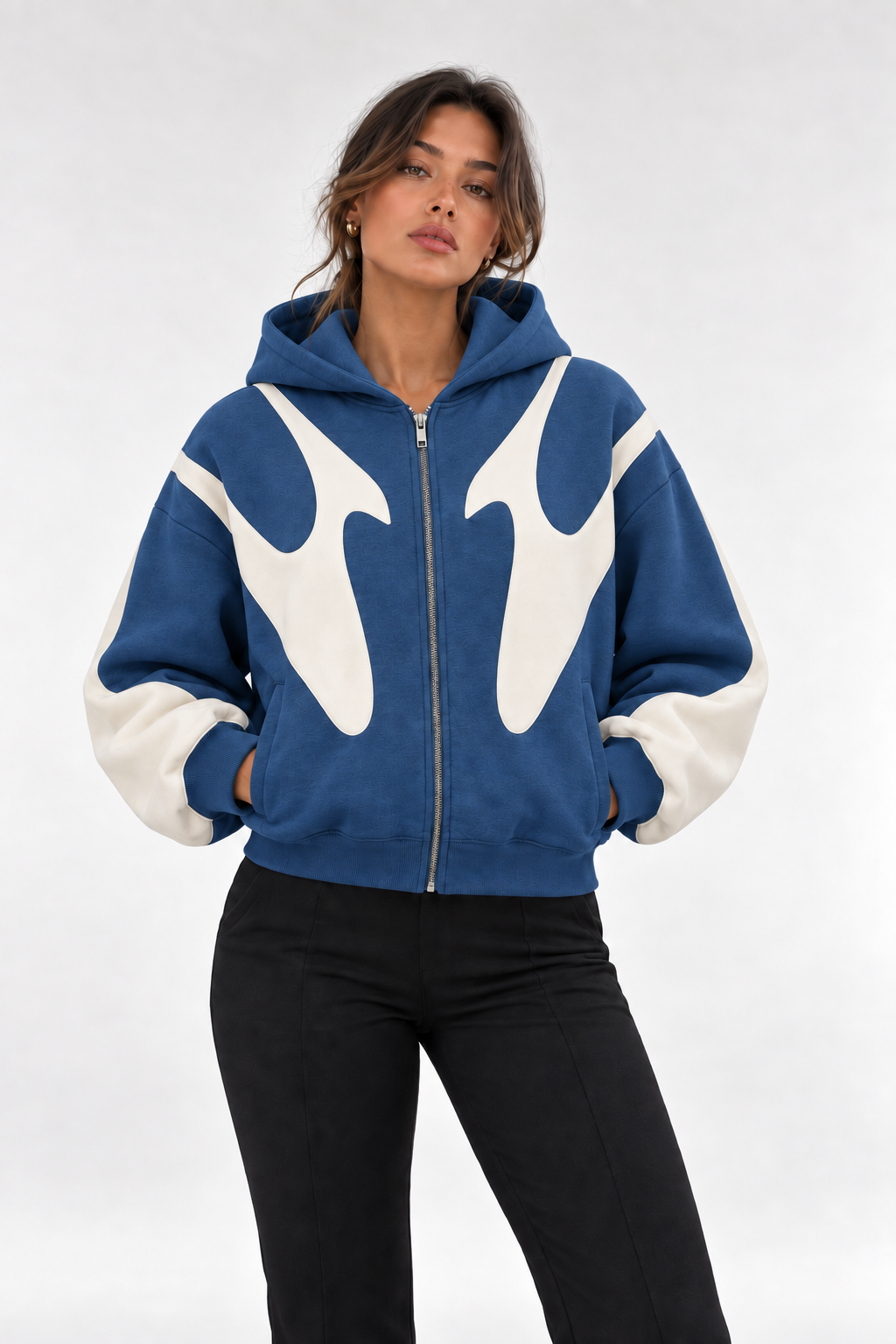 Perla | Sudadera con capucha y cremallera