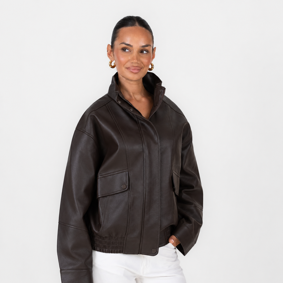 Marta | Chaqueta bomber efecto piel