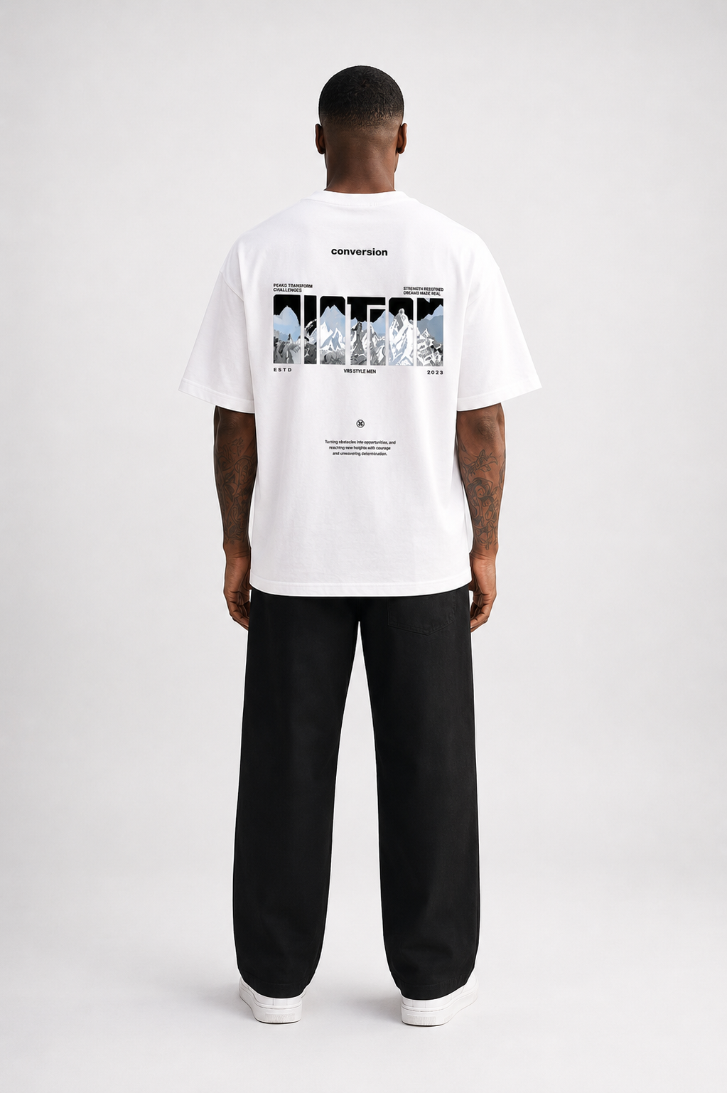 Raúl | Camiseta oversize con estampado en la espalda