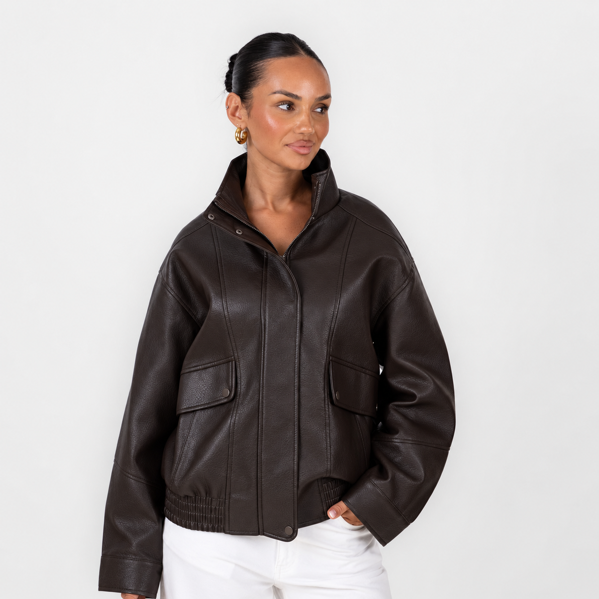 Marta | Chaqueta bomber efecto piel