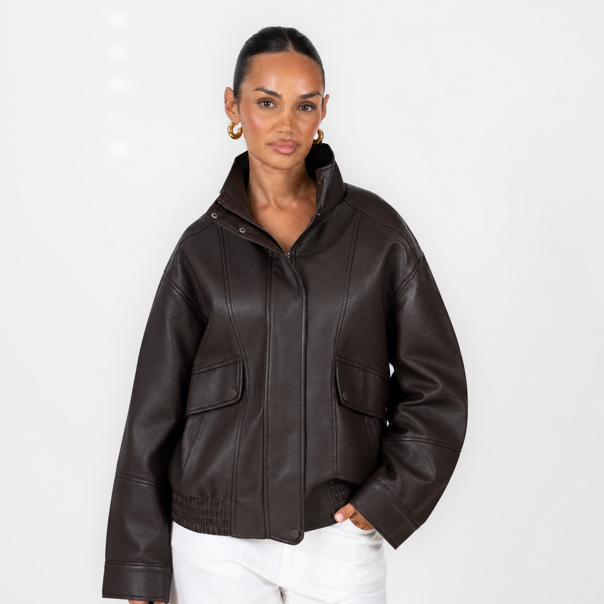 Marta | Chaqueta bomber efecto piel