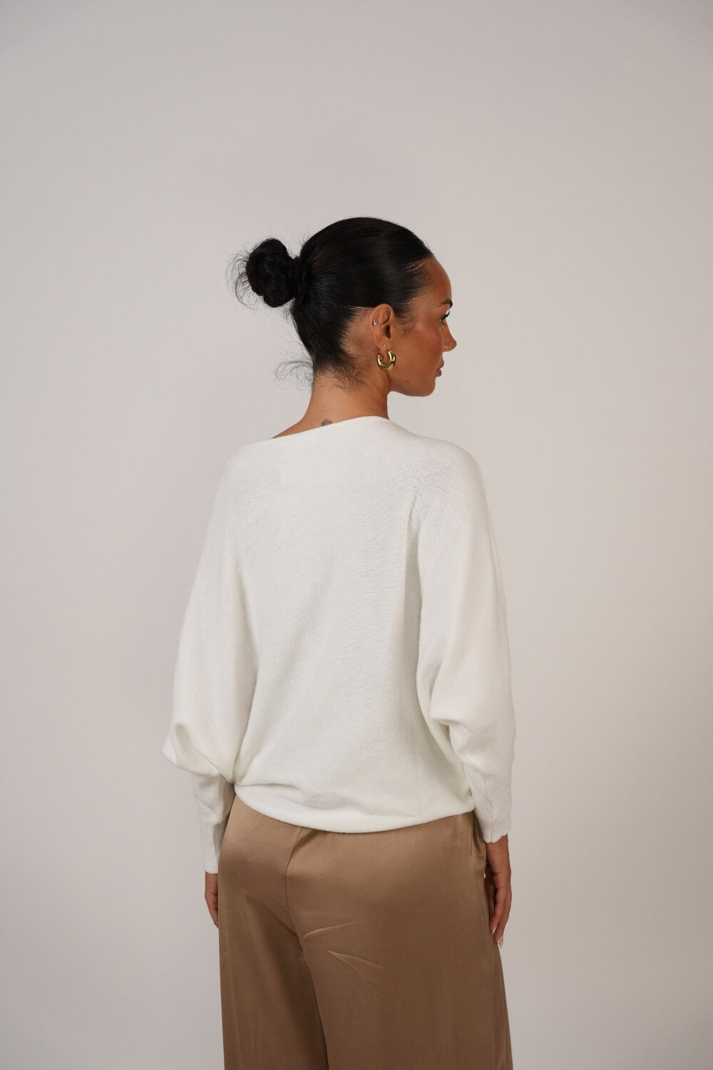 Leyre | Jersey de punto de hombros descubiertos