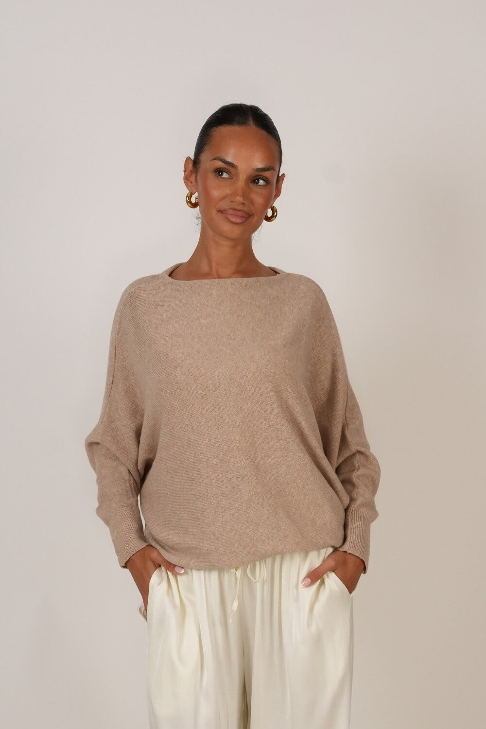 Leyre | Jersey de punto de hombros descubiertos