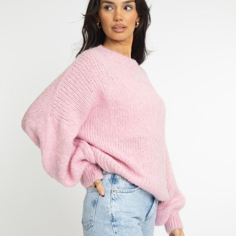 Silvia | Jersey oversize de cuello redondo