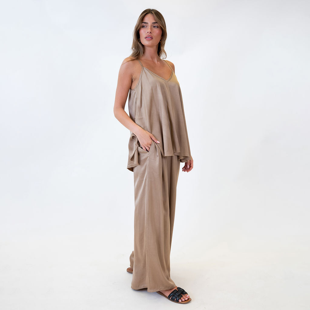 Clara | Top satinado