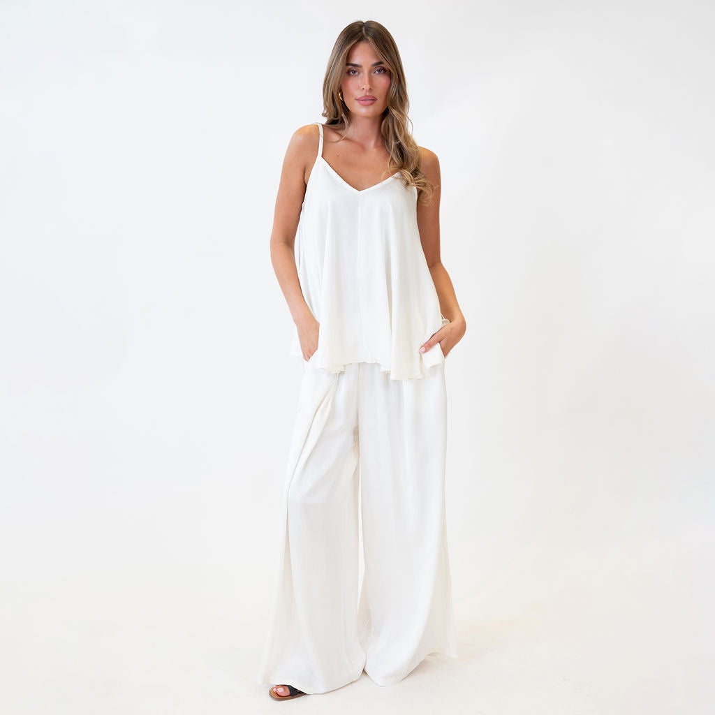Clara | Top satinado