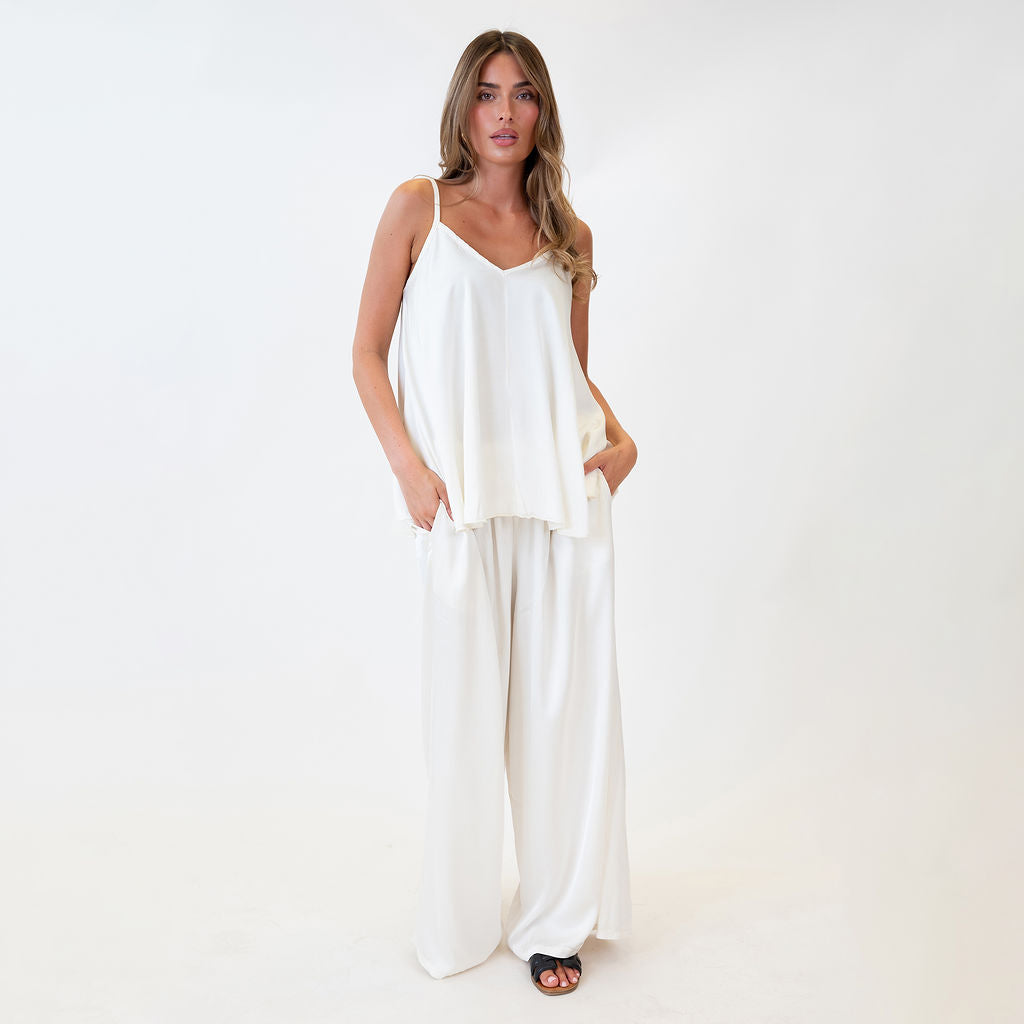 Clara | Top satinado