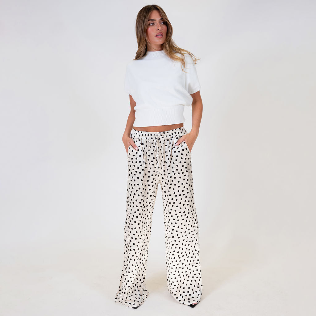 Aroa | Pantalón satinado ancho