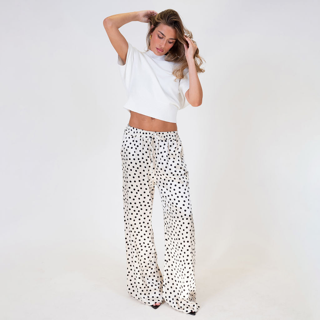 Aroa | Pantalón satinado ancho