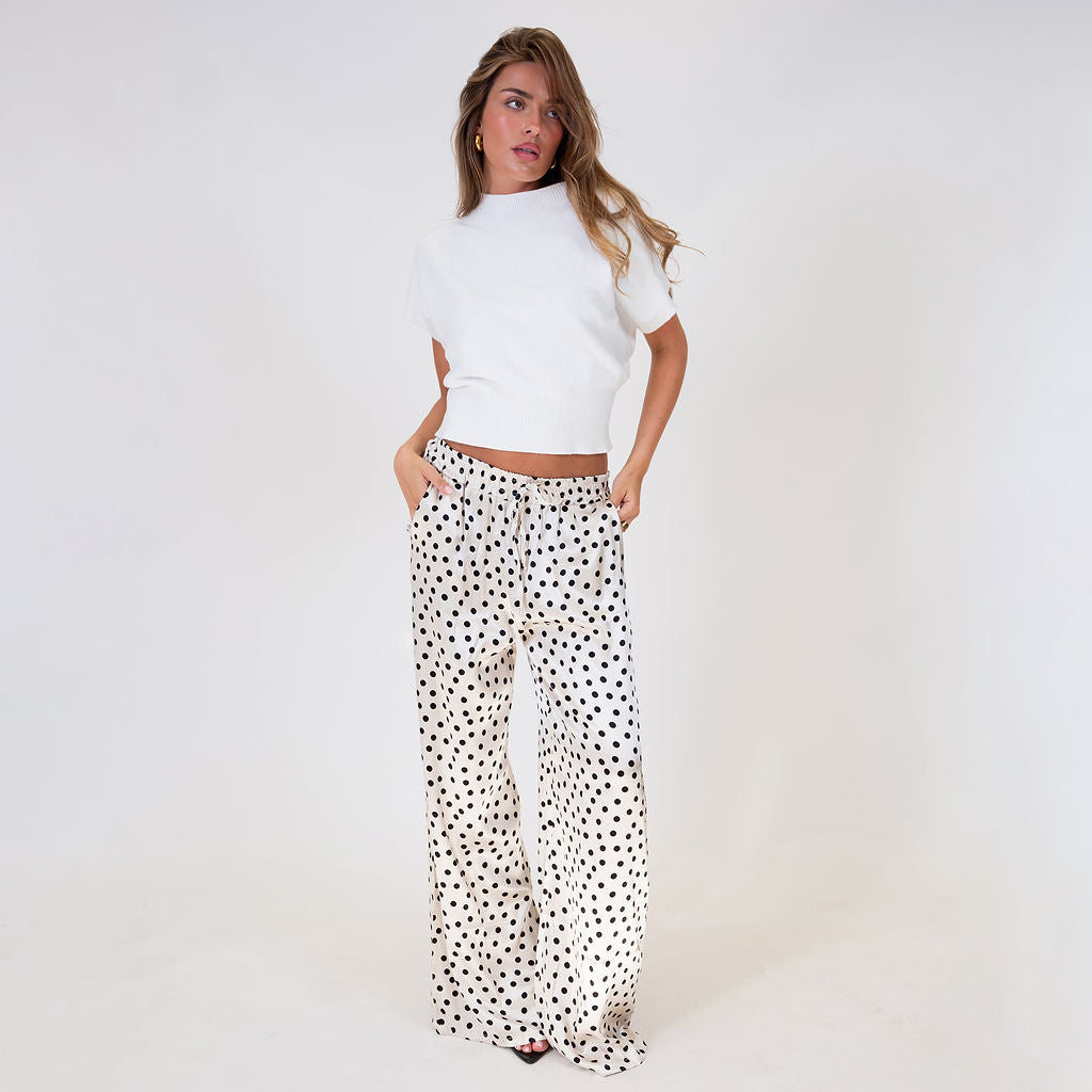 Aroa | Pantalón satinado ancho