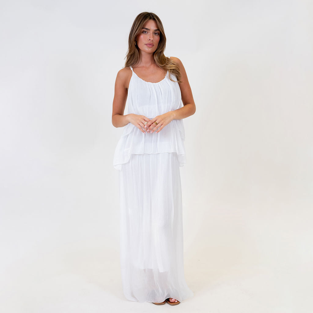 Ainhoa | Vestido largo de volantes