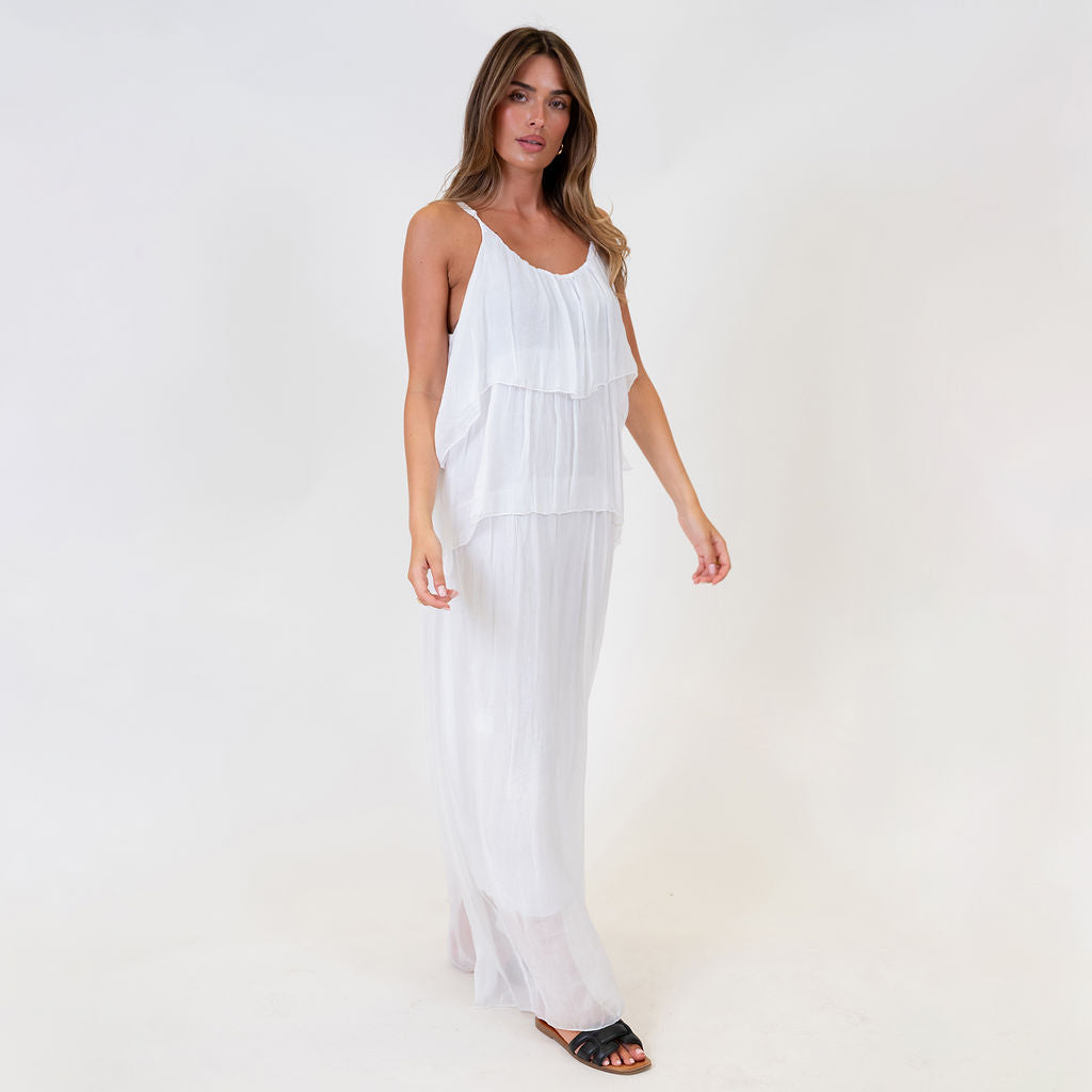 Ainhoa | Vestido largo de volantes