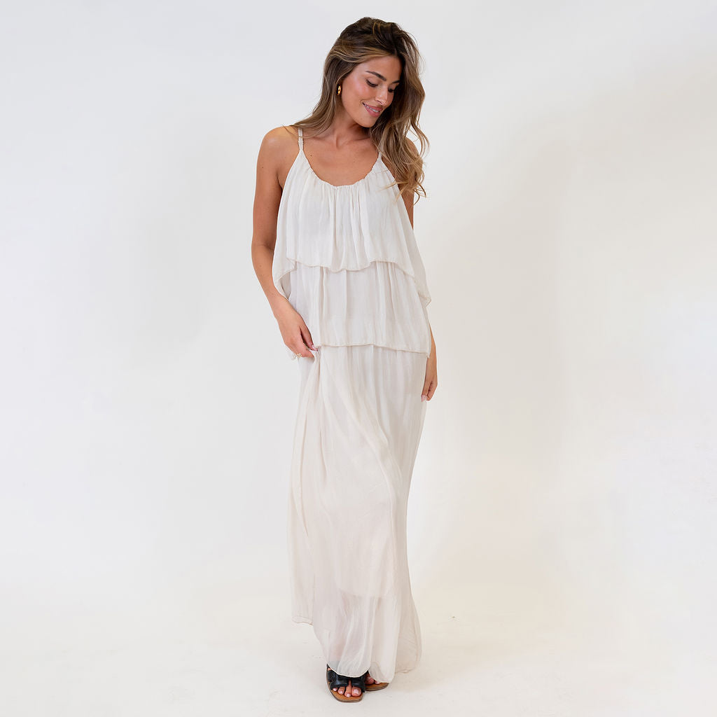 Ainhoa | Vestido largo de volantes