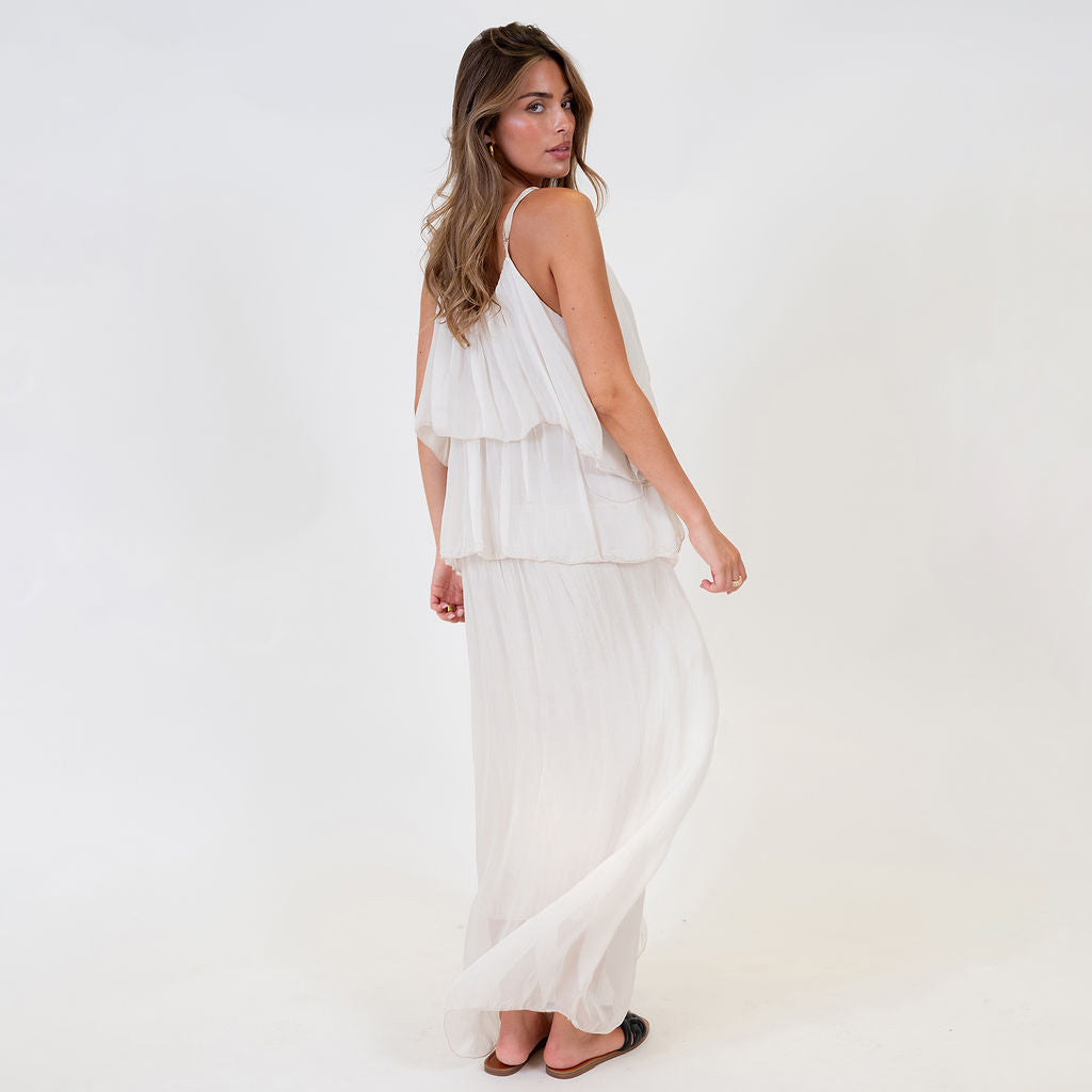 Ainhoa | Vestido largo de volantes