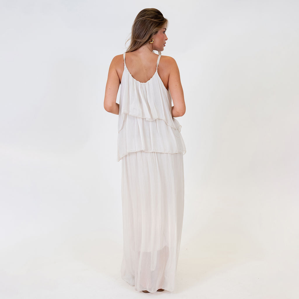 Ainhoa | Vestido largo de volantes