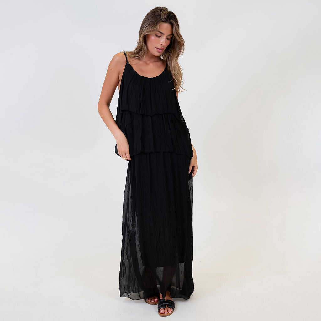 Ainhoa | Vestido largo de volantes