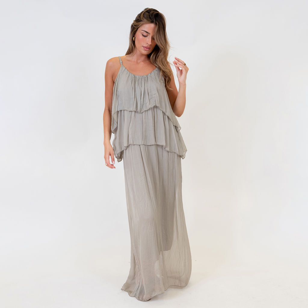 Ainhoa | Vestido largo de volantes