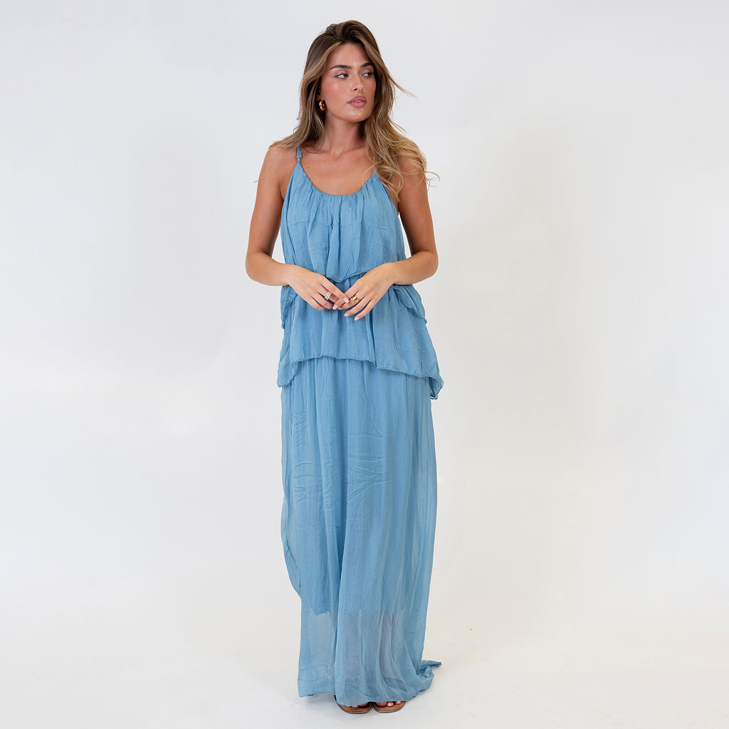 Ainhoa | Vestido largo de volantes