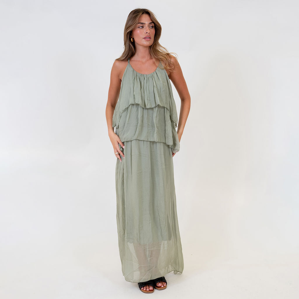 Ainhoa | Vestido largo de volantes