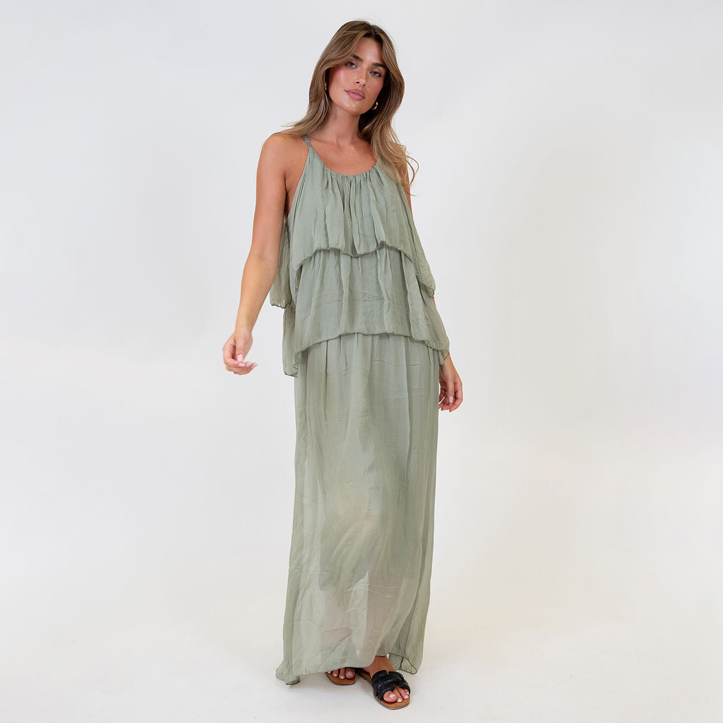 Ainhoa | Vestido largo de volantes