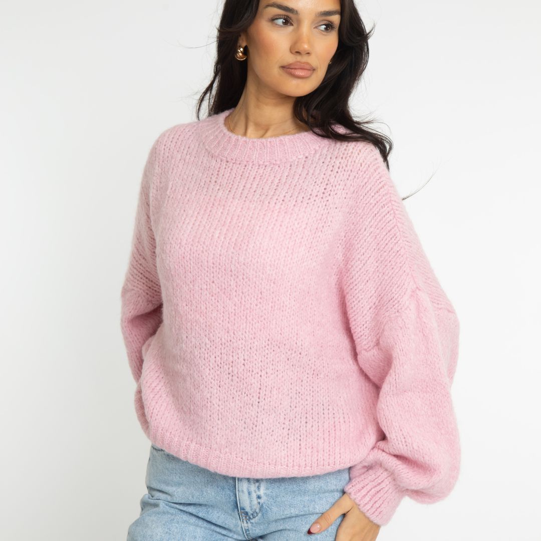 Silvia | Jersey oversize de cuello redondo