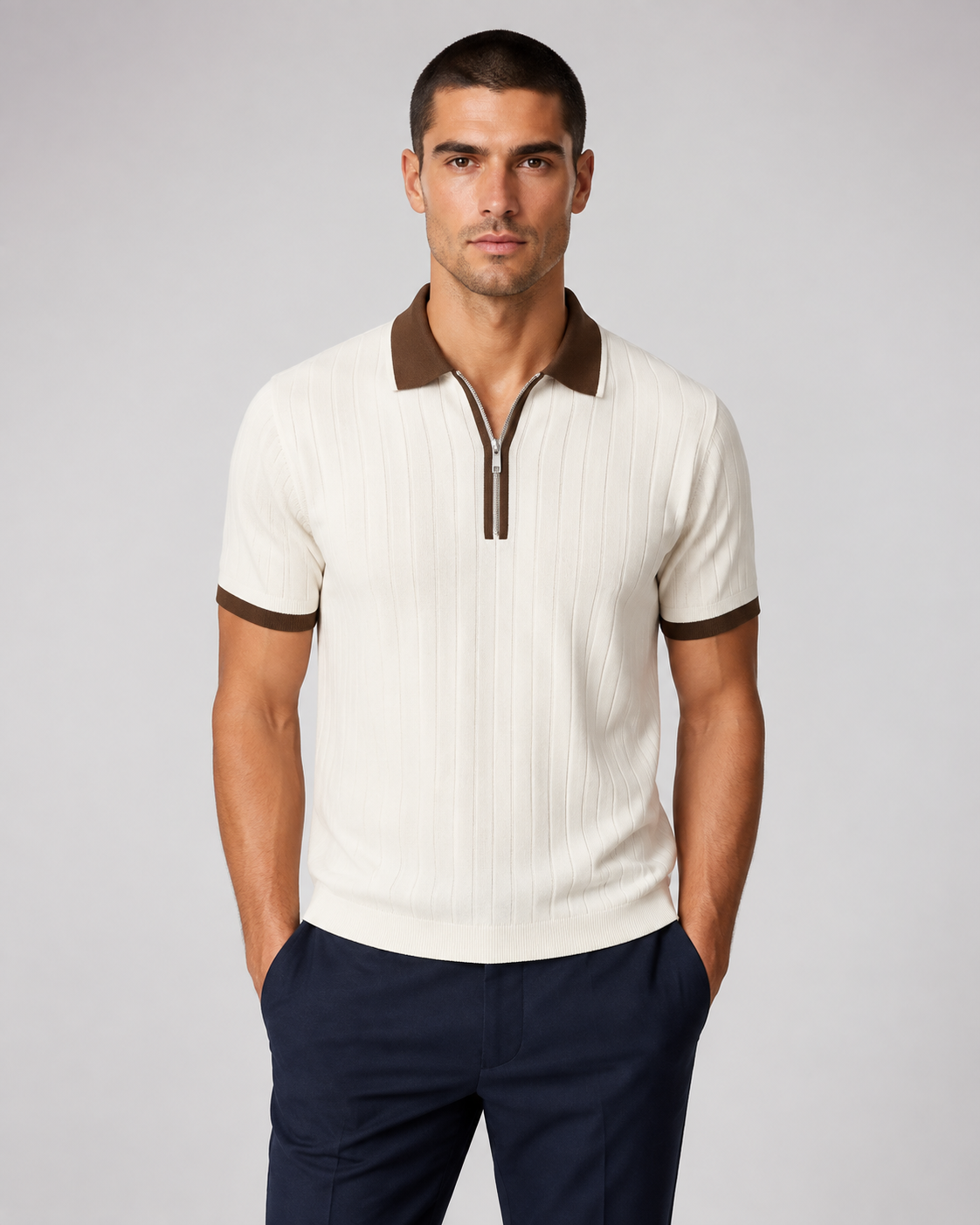 Rodolfo | Polo con cremallera