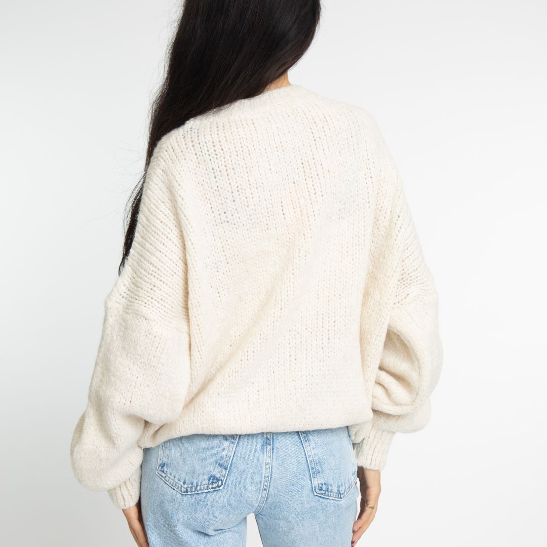 Silvia | Jersey oversize de cuello redondo