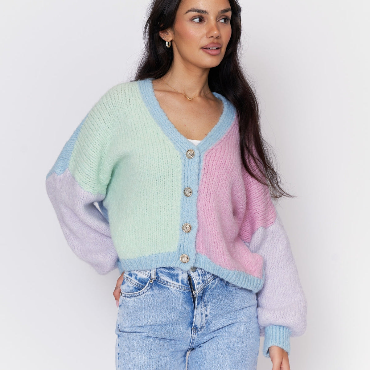 Malena | Cárdigan oversize pastel