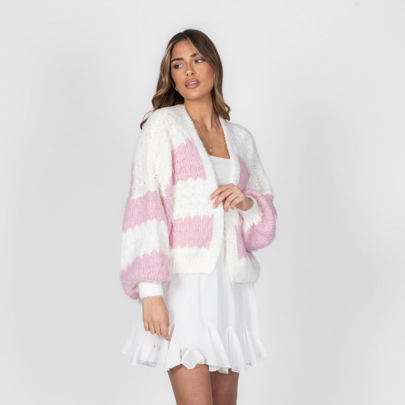 Carmen | Cárdigan oversize de rayas anchas