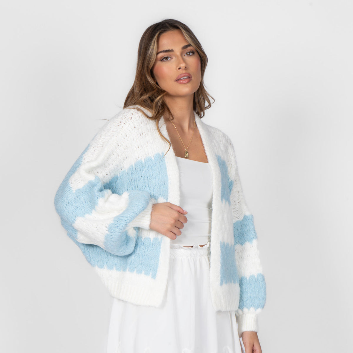 Carmen | Cárdigan oversize de rayas anchas