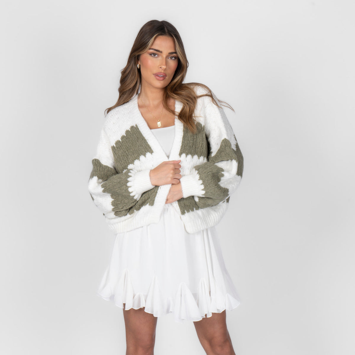 Carmen | Cárdigan oversize de rayas anchas