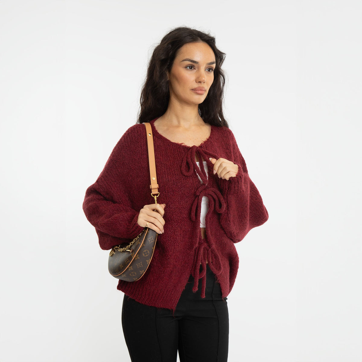 Noemí | Cárdigan oversize con lazos delanteros