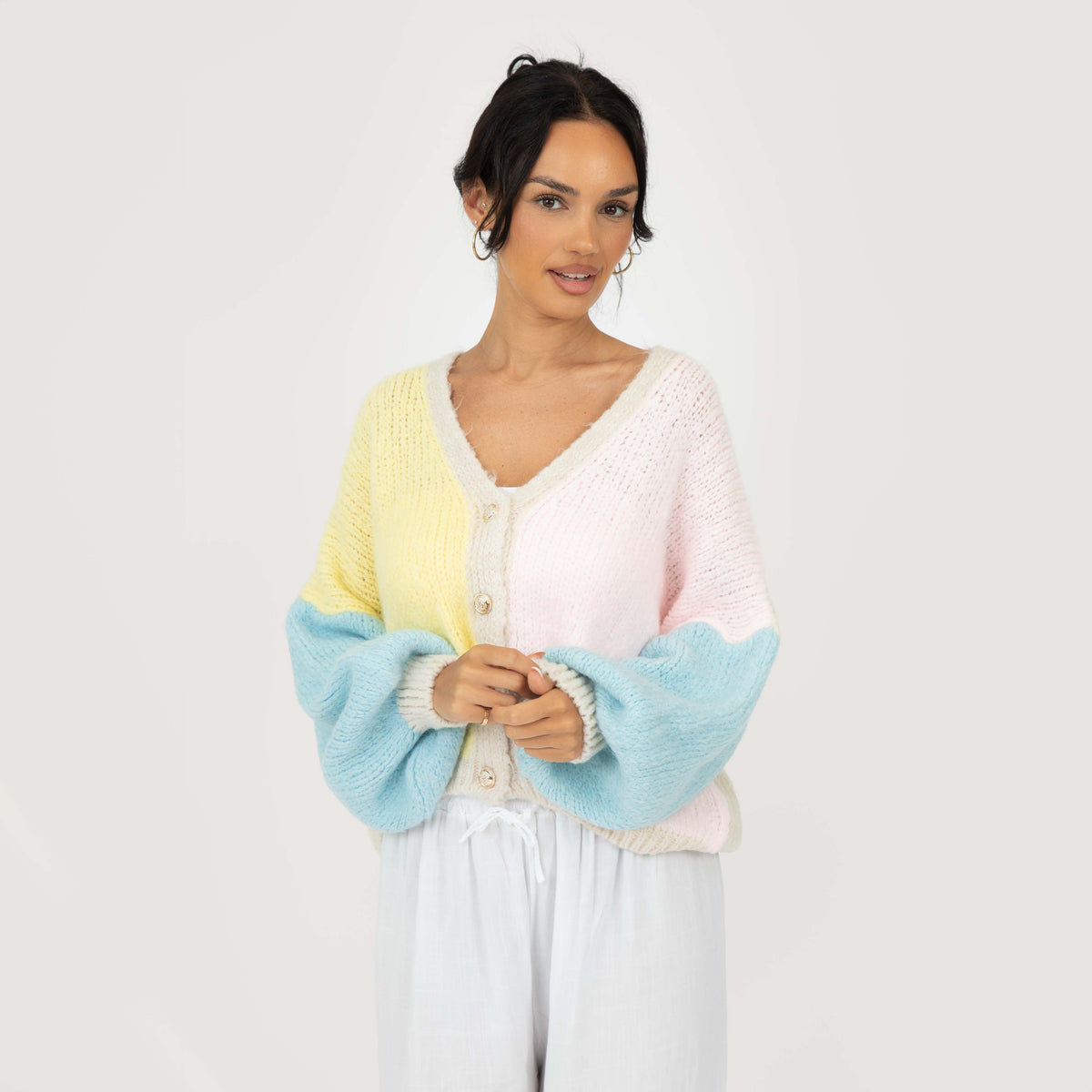 Malena | Cárdigan oversize pastel