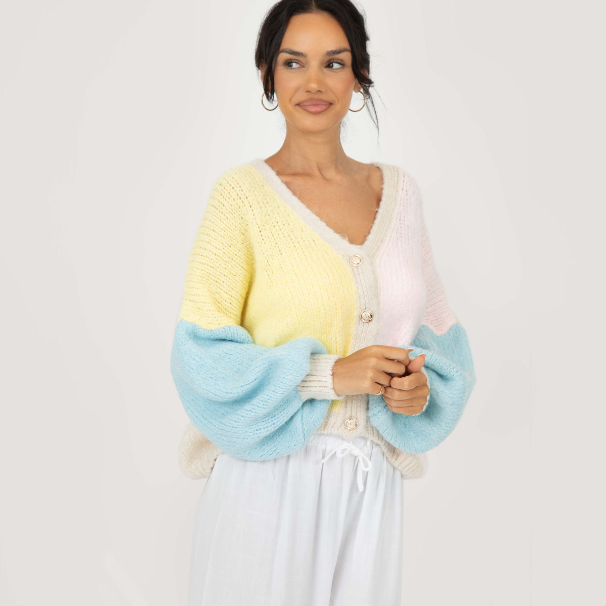 Malena | Cárdigan oversize pastel