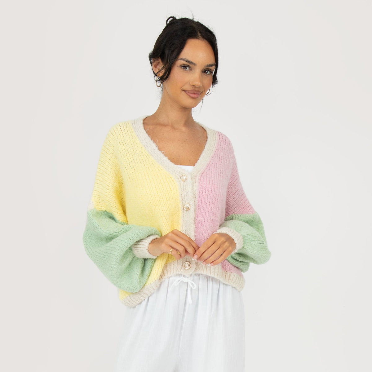 Malena | Cárdigan oversize pastel